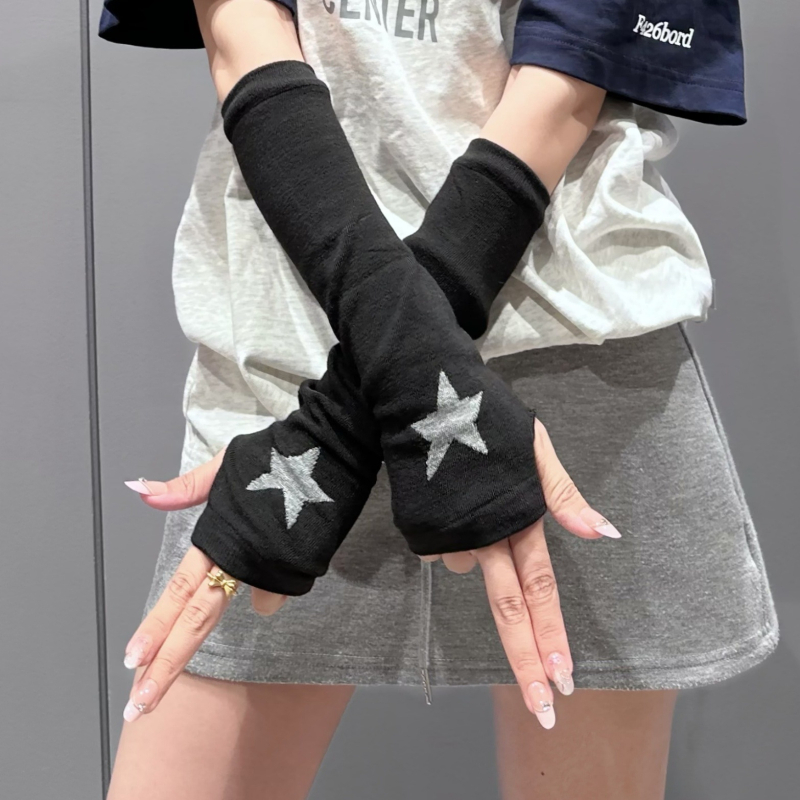 Y2K rukavni dodaci sa zvjezdicama, japanski/korejski cosplay stil, zaštita od sunca