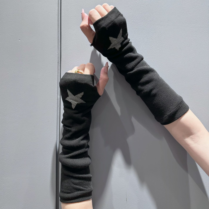 Y2K rukavni dodaci sa zvjezdicama, japanski/korejski cosplay stil, zaštita od sunca