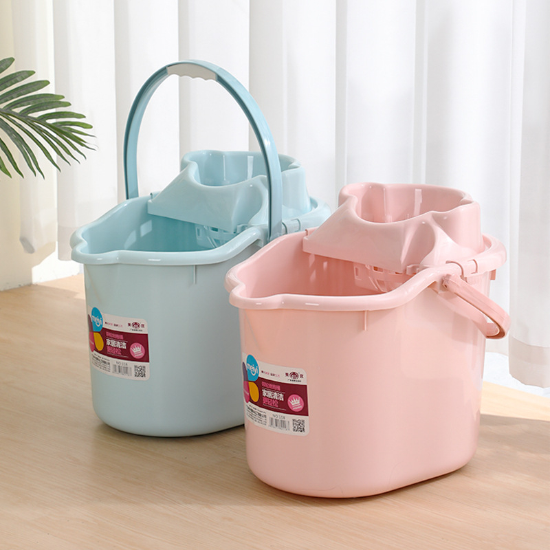 Kućna debela kanta za mop s ručnim cijeđenjem i okretnim mehanizmom, odvojiva plastična kanta