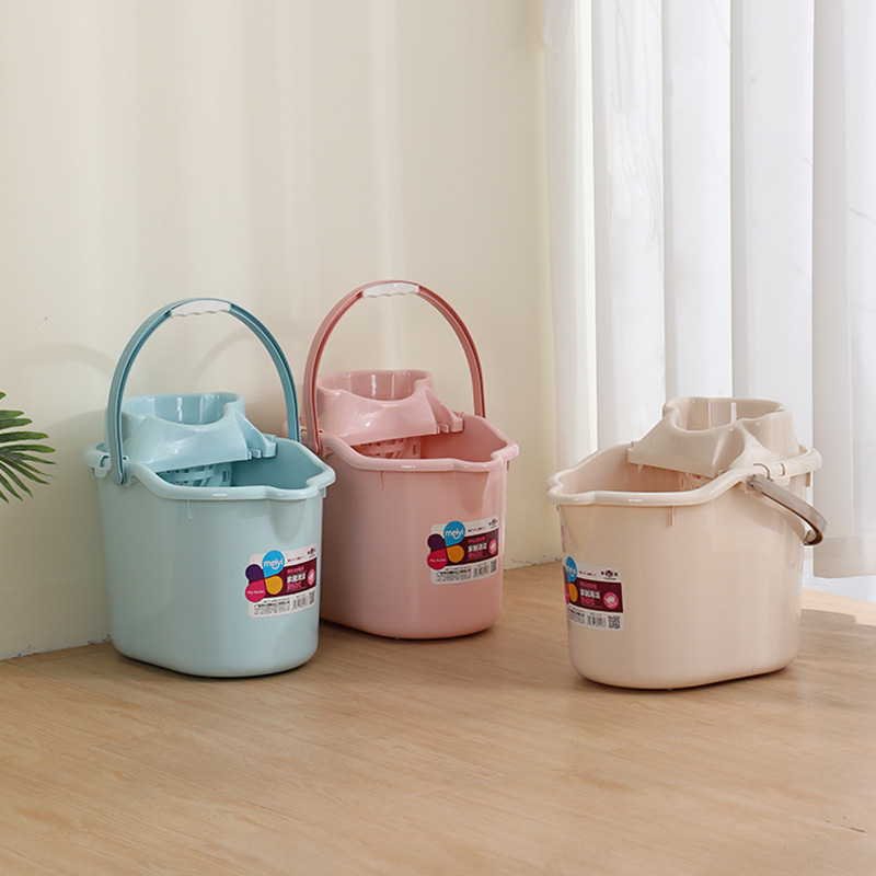 Kućna debela kanta za mop s ručnim cijeđenjem i okretnim mehanizmom, odvojiva plastična kanta