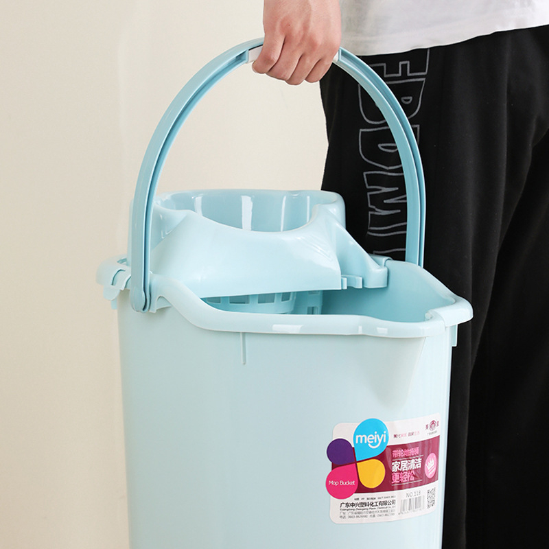 Kućna debela kanta za mop s ručnim cijeđenjem i okretnim mehanizmom, odvojiva plastična kanta