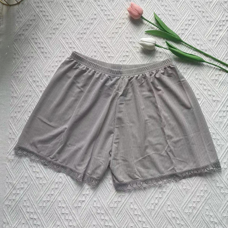 Ženske sigurnosne šortice s čipkom - tanke ljetne, neprozirne, široki kroj, za nošenje iznutra i izvana, Ice Silk šortice