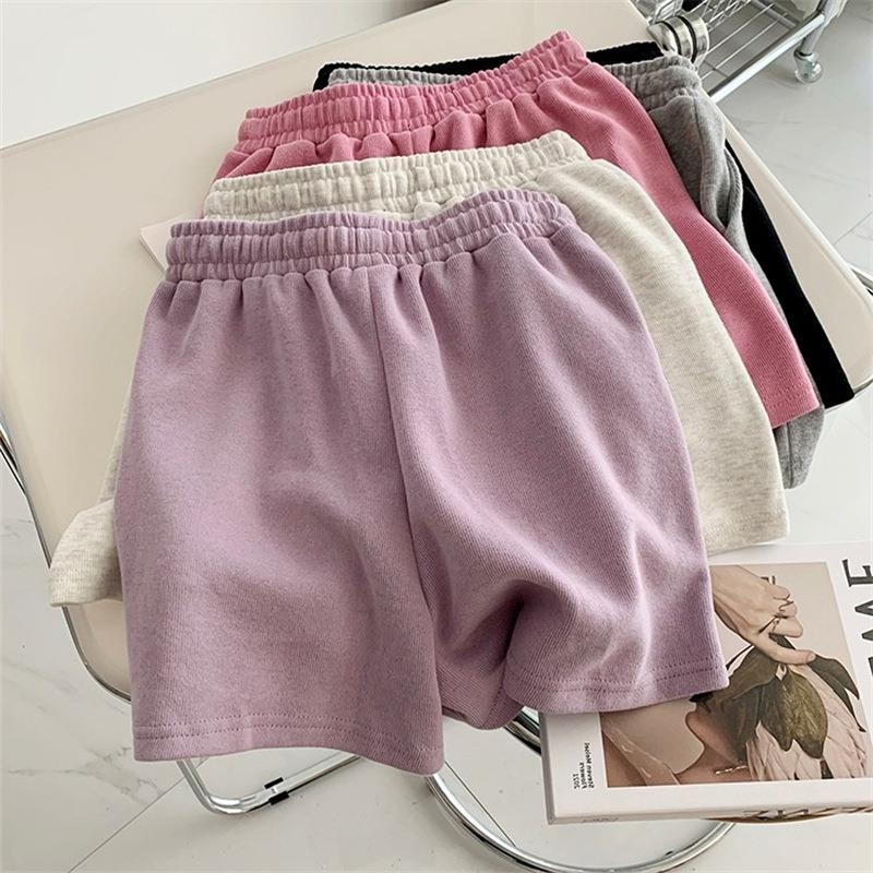 Ženski pamučni ljetni šorc, visok pojas, A‑linija širokih nogavica, kapri duljine, casual gradski stil