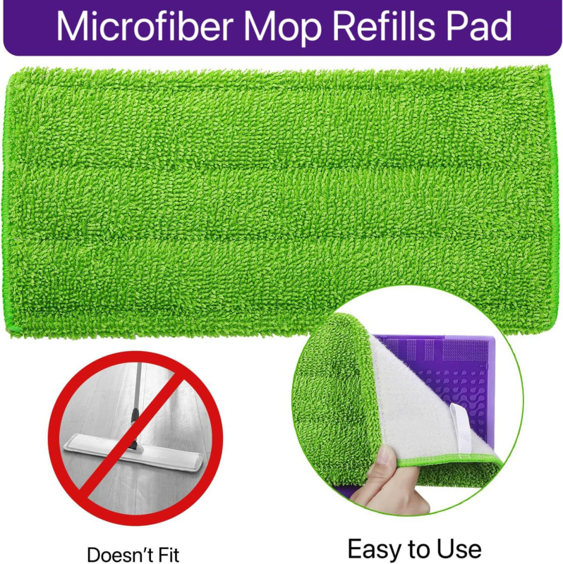 Zamjenski mikrovlaknasti jastučić za Swiffer WetJet plosnati mop – ponovno upotrebljiva glava mop