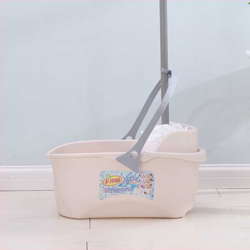 Kanta za mop s mrežicom i sustavom za cijeđenje, ojačana plastična kanta za kućni ravni mop