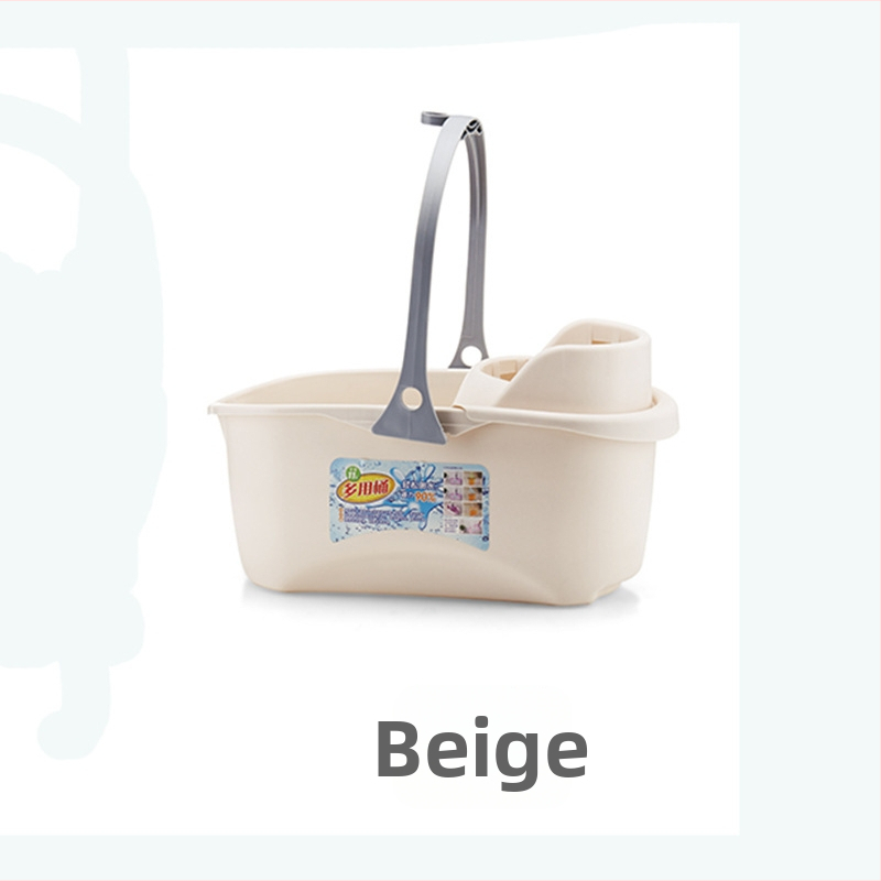 Kanta za mop s mrežicom i sustavom za cijeđenje, ojačana plastična kanta za kućni ravni mop