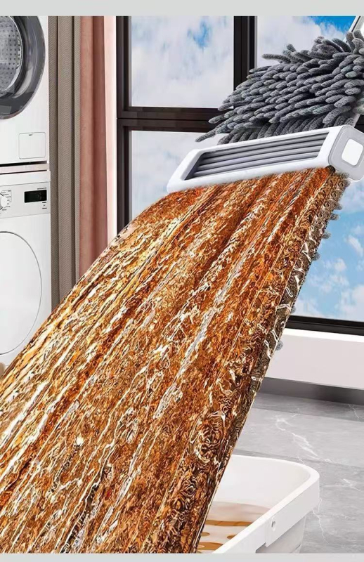 Chenille mop bez dodirivanja rukama za kućnu upotrebu, plosnati mop za lako čišćenje, velike veličine