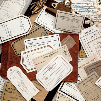 Mo Mo Note – Пакет материали за бележки, серия Memory Prologue, литературно-ретро филмов стил, DIY украса за дневник и колаж (4 броя)