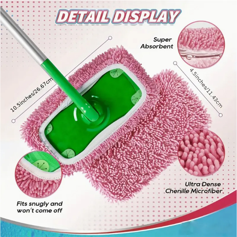 Zamjenska krpa Swiffer Mop – za suho i mokro čišćenje, rotirajuća krpa
