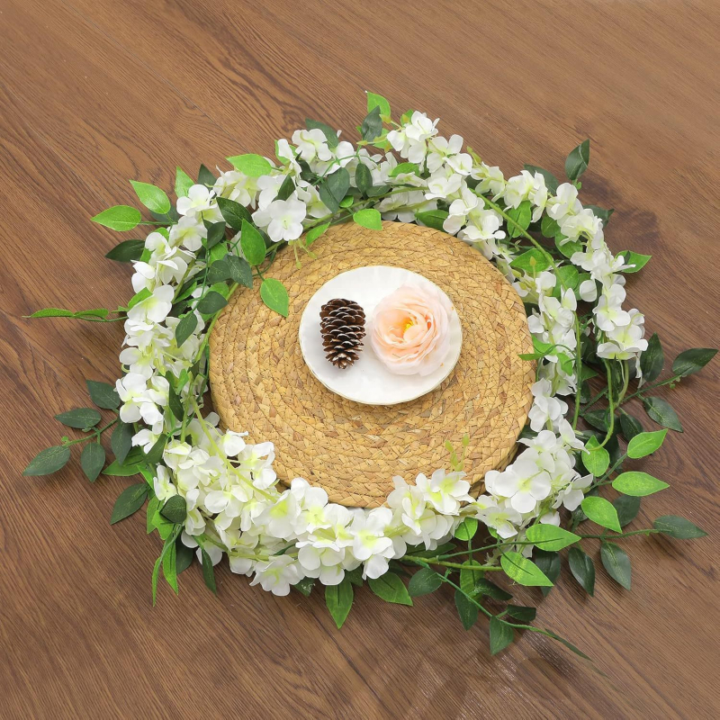 Umjetne loze wisterije sa svilenim cvjetovima za ukrašavanje stropa