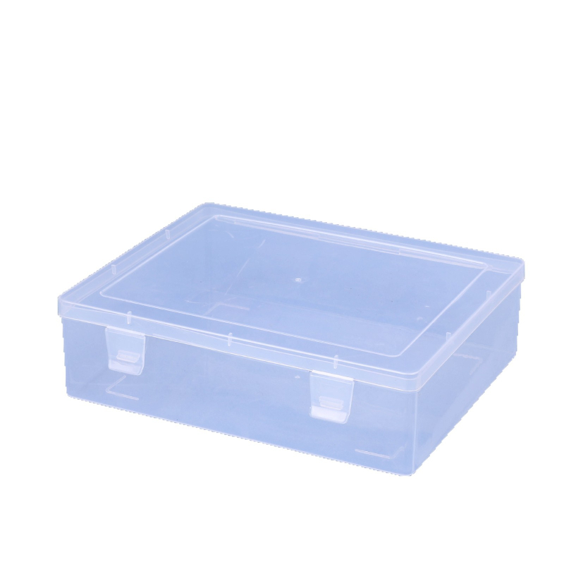 DIY set kutija za pohranu perlica za nokte i nakita – prozirni plastični organizator, PP, 22×17.5×6 cm, 1 L, mogućnost slaganja, otporan na prašinu