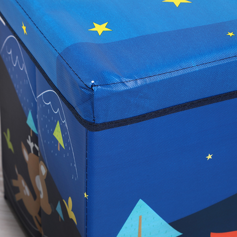 Sklopivi stolić za pohranu odjeće i igračaka, kućna kutija za organizaciju s crtanim dizajnom, 12 L, 60×30×35 cm