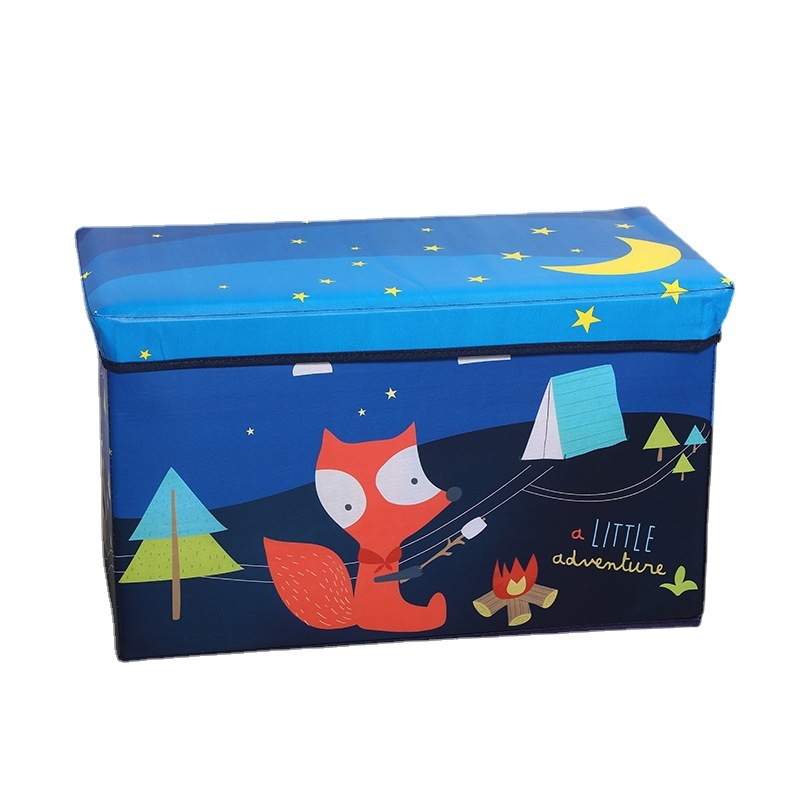 Sklopivi stolić za pohranu odjeće i igračaka, kućna kutija za organizaciju s crtanim dizajnom, 12 L, 60×30×35 cm
