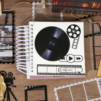 24 komada PVC naljepnica s retro filmskim okvirima za dnevnik i scrapbooking