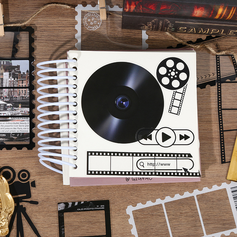 24 komada PVC naljepnica s retro filmskim okvirima za dnevnik i scrapbooking