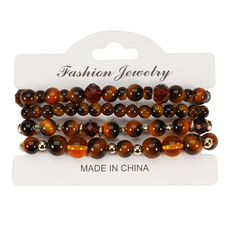Klonirana narukvica od tigrovog oka s okruglim perlicama, unisex, 6-10 mm, Buddha perle