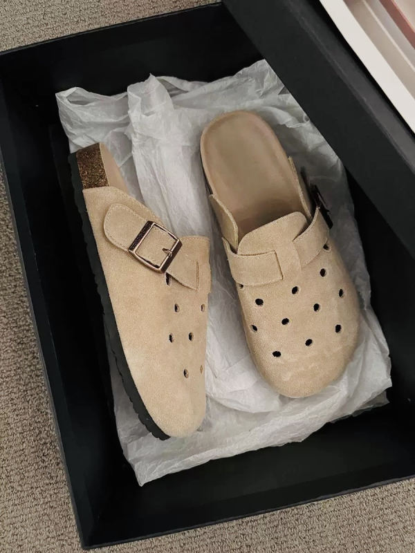 Ženske sandale od PVC inspirirane Birkenstock, zatvoren prst, izuzetno mekane, protuklizne, 2025 jesen-zima