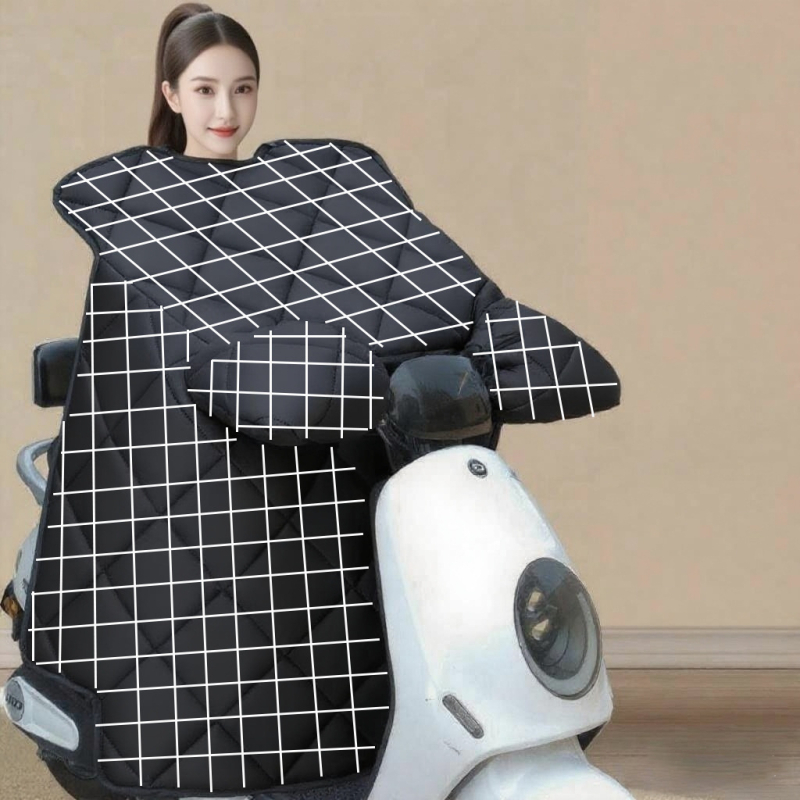 Zimski vjetrootporn pokrivač za električna vozila s fleecem — vodootporna zaštita pedalne zone, za sve sezone