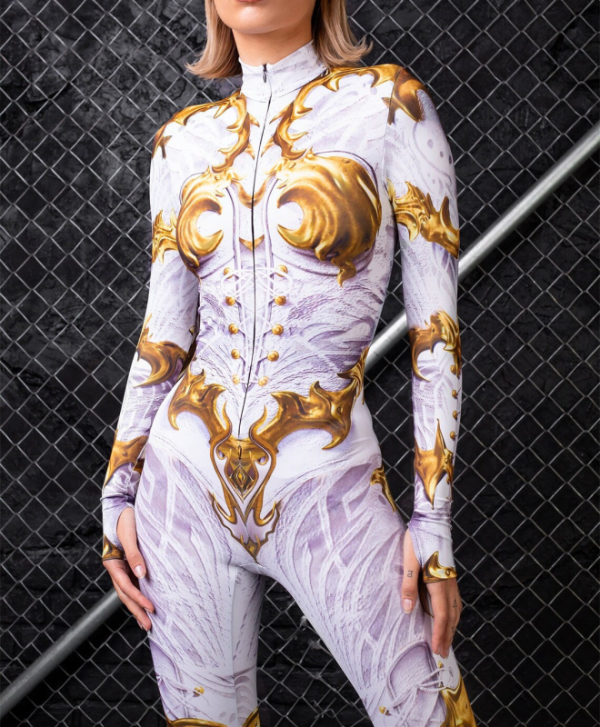 Harajuku inspirirani cosplay bodysuit, uski jednocijelni kostim s 3D digitalnim ispisom za anime i igre