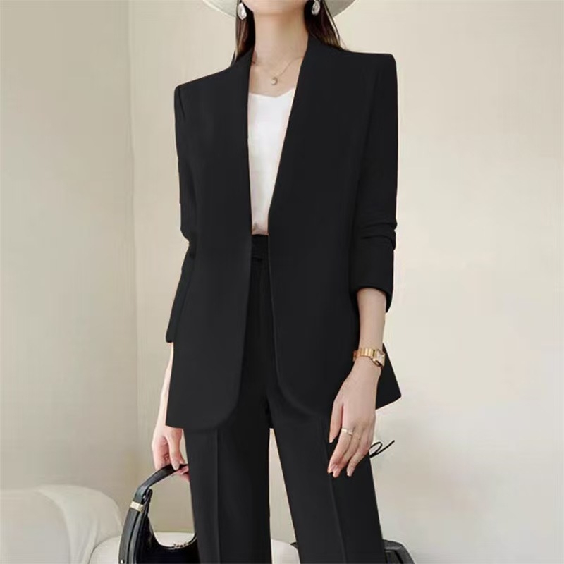 Ženski kostim za proljeće i jesen, korejski stil, ležerna moda, profesionalni sako i hlače