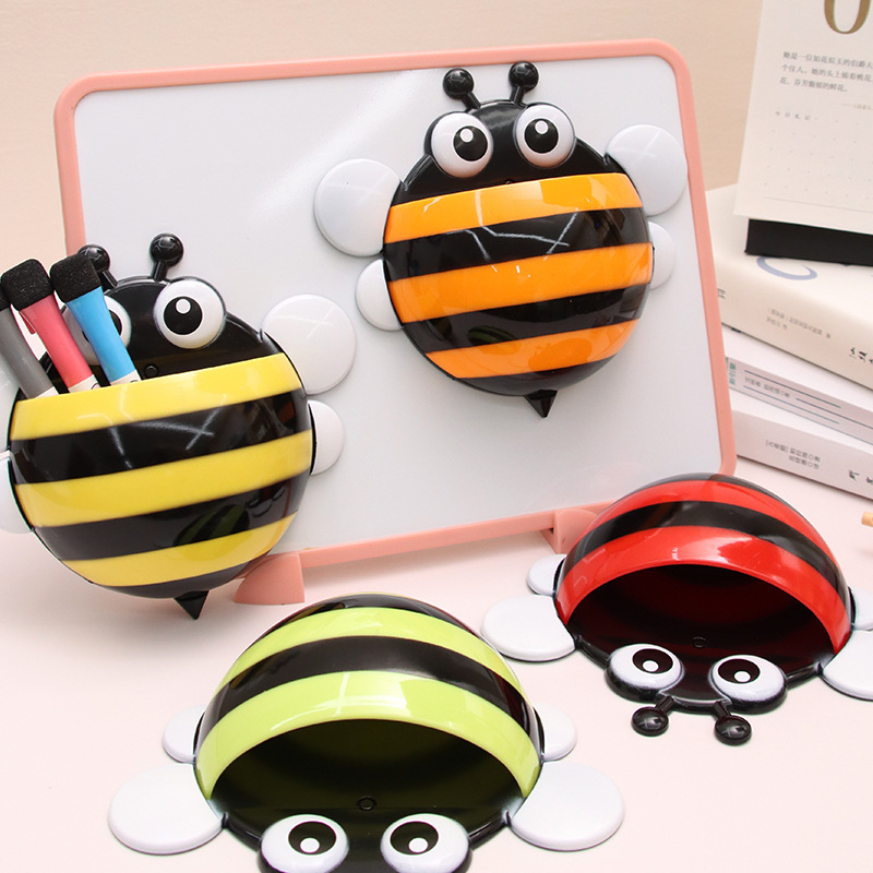 Little Bee magnetski držač olovke za ploču, s kutijom za kredu i gumicom za ploču, u četiri boje