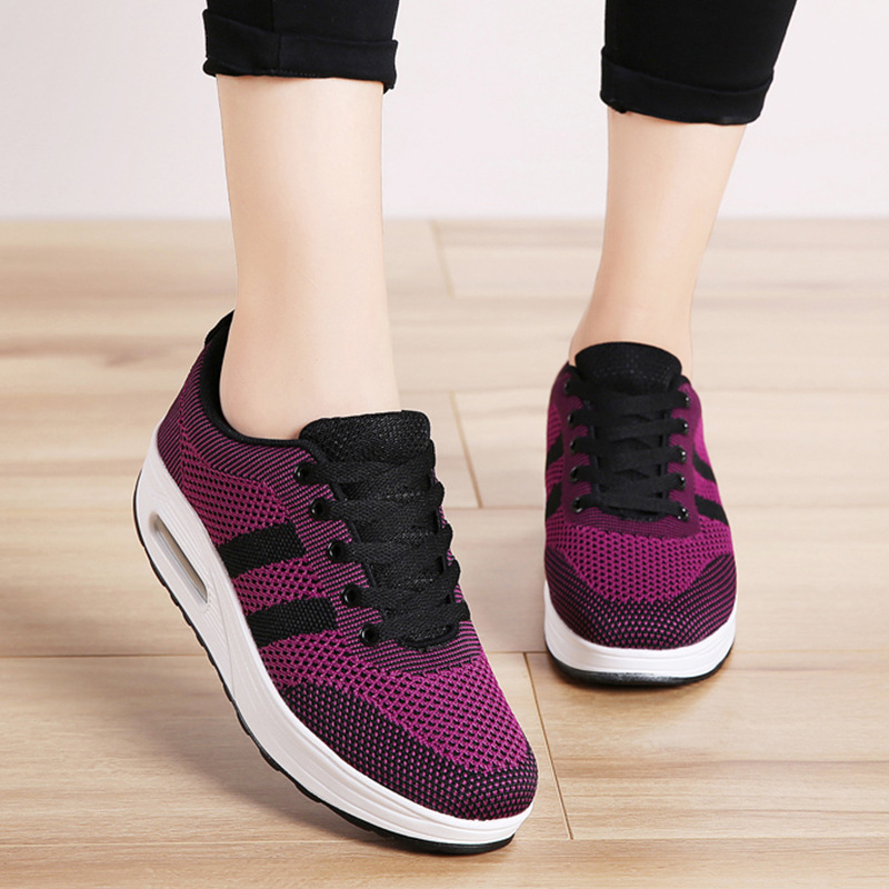 Nove ženske tenisice flyknit s air cushion, proljeće 2024, casual platform tenisice