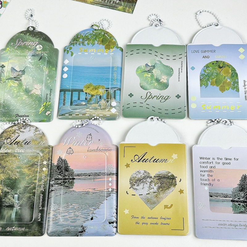 Kožna držač kartica, Insta stil, 3-inčni etui za kartice identifikacije