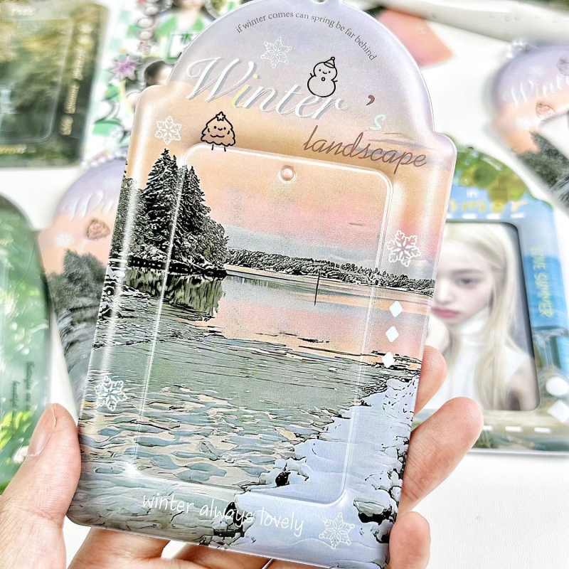Kožna držač kartica, Insta stil, 3-inčni etui za kartice identifikacije