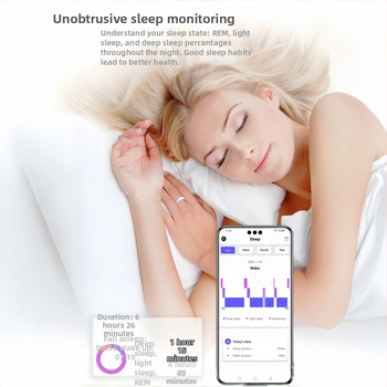 Keramički pametni prsten s NFC pristupom, praćenje srčanog ritma, zasićenost krvi kisikom i san, praćenje, IP68 vodootporan, Bluetooth