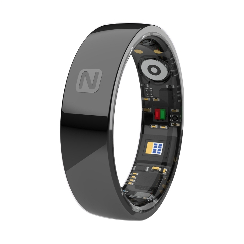 Keramički pametni prsten s NFC pristupom, praćenje srčanog ritma, zasićenost krvi kisikom i san, praćenje, IP68 vodootporan, Bluetooth