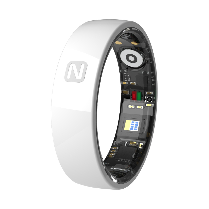 Keramički pametni prsten s NFC pristupom, praćenje srčanog ritma, zasićenost krvi kisikom i san, praćenje, IP68 vodootporan, Bluetooth