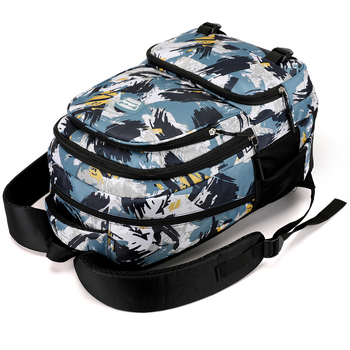 Unisex ruksak za putovanja, casual dizajn, vodootporan, kapacitet 20-35 L, Oxford platno, s printom, pogodan za 16-inčni prijenosno računalo