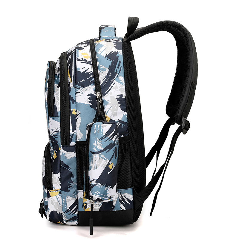 Unisex ruksak za putovanja, casual dizajn, vodootporan, kapacitet 20-35 L, Oxford platno, s printom, pogodan za 16-inčni prijenosno računalo