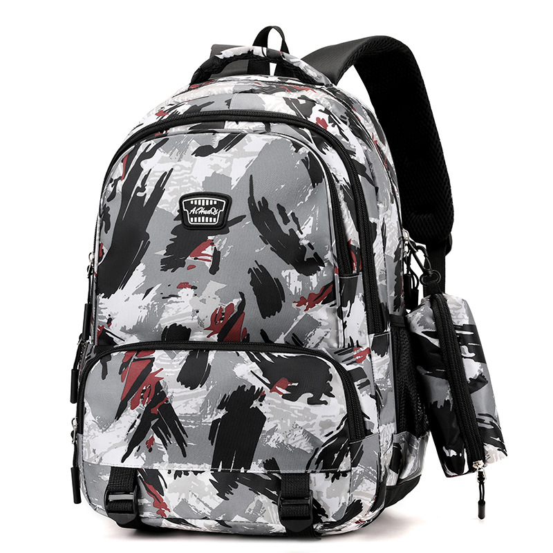 Unisex ruksak za putovanja, casual dizajn, vodootporan, kapacitet 20-35 L, Oxford platno, s printom, pogodan za 16-inčni prijenosno računalo