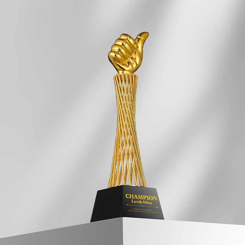 Kristalni trofej za korporativne događaje, nagrada za tim, metalni ukras, dimenzije 30,5 × 8 cm, prilagodljivo logo