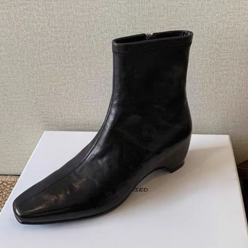 Ženske gležnjače za povećanje visine, svestrane vitke gležnjače s bočnim zatvaračem, francuski stil, zima