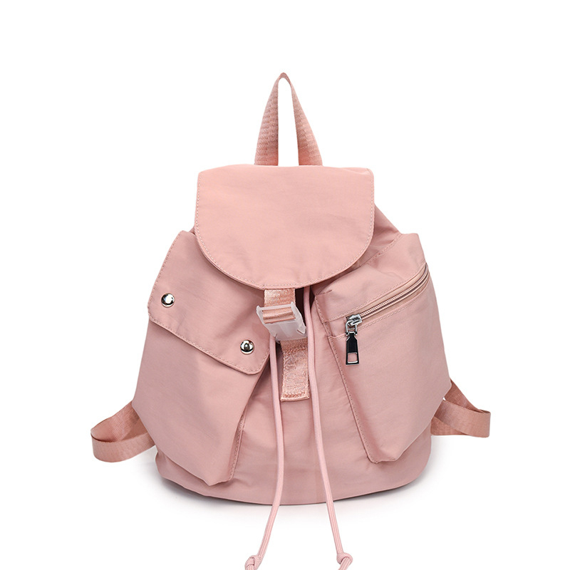 Ženski nylon ruksak za putovanje, casual minimalističkog dizajna, jednobojni