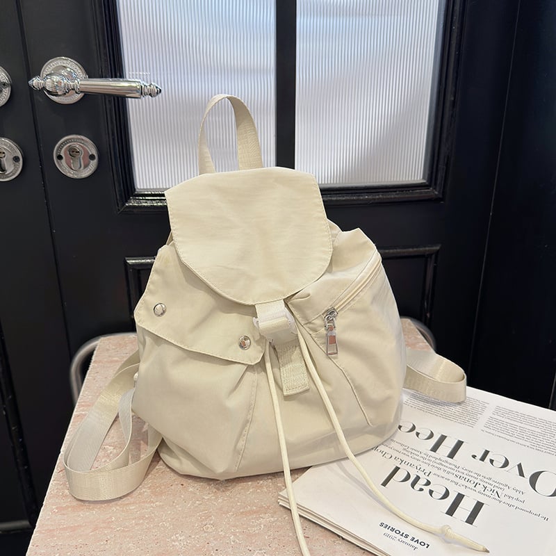 Ženski nylon ruksak za putovanje, casual minimalističkog dizajna, jednobojni