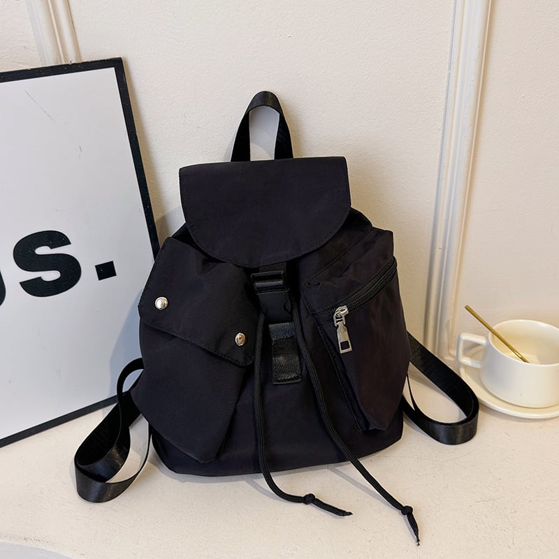 Ženski nylon ruksak za putovanje, casual minimalističkog dizajna, jednobojni