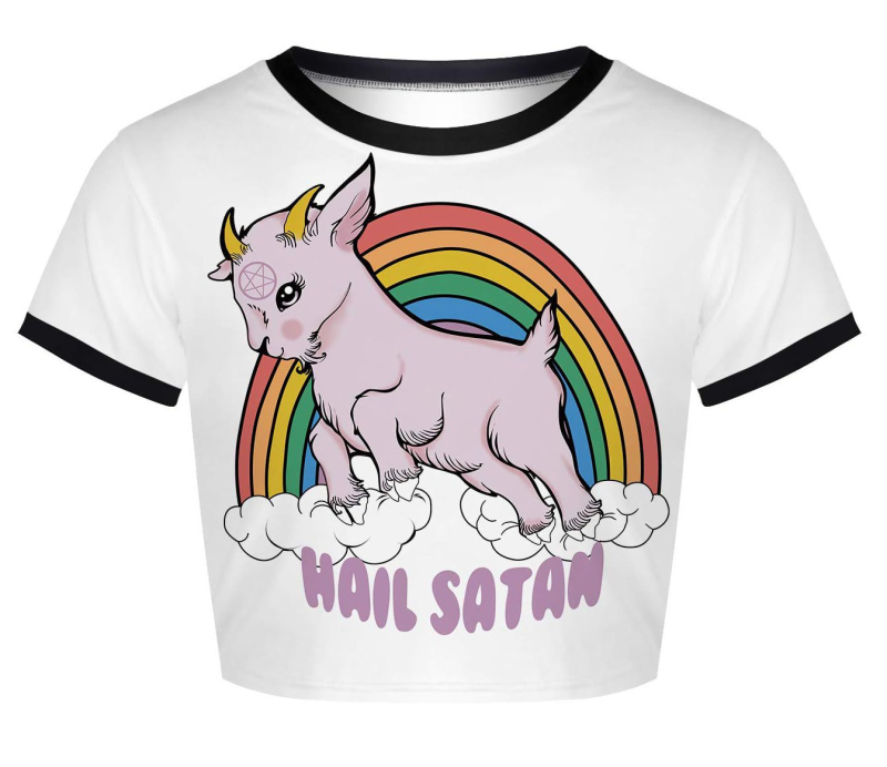 Дамска прилепнала късръкавна T-shirt с 3D принт, полиестер/еластан, ежедневен стил