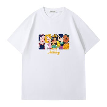 Ženski T-shirt kratkih rukava u japanskom stilu s tiskom teksta, ljeto 2026, udoban slobodan kroj