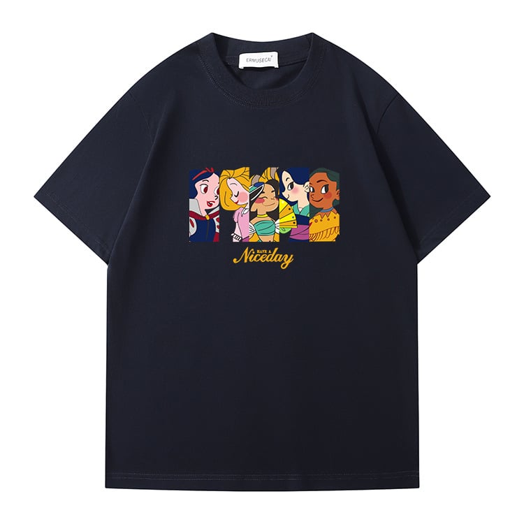 Ženski T-shirt kratkih rukava u japanskom stilu s tiskom teksta, ljeto 2026, udoban slobodan kroj
