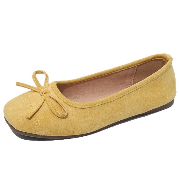 Ženske balerinke s mašnicom, slip-on ravne, japanski stil baka, proljeće-ljeto