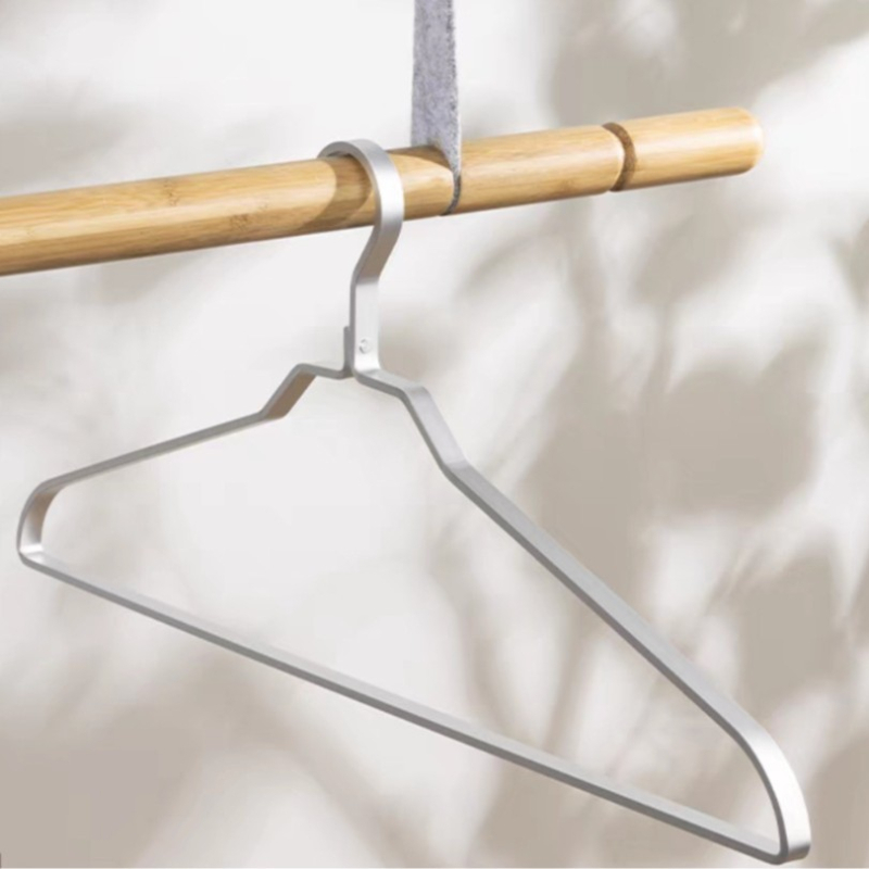 Proširena lagana vješalica za odjeću od aluminijske legure, ravna, 60 cm, ojačana, za odrasle, sušilica za odjeću sa širokim bridom