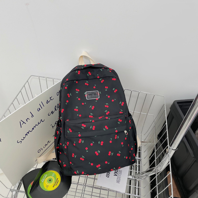 Unisex školski ruksak u Harajuku-korejskom stilu, velika kapaciteta 20–35 L, najlon, cvjetni uzorak
