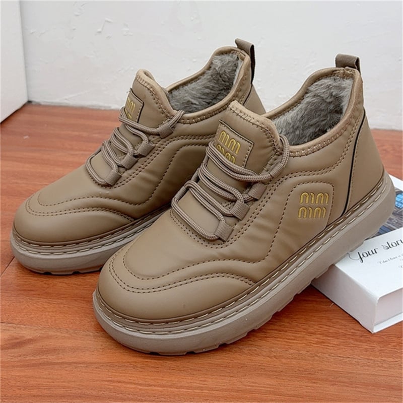 Pantofi de damă din bumbac, căptușiți cu fleece, ușori și comozi, casual, cu talpă joasă