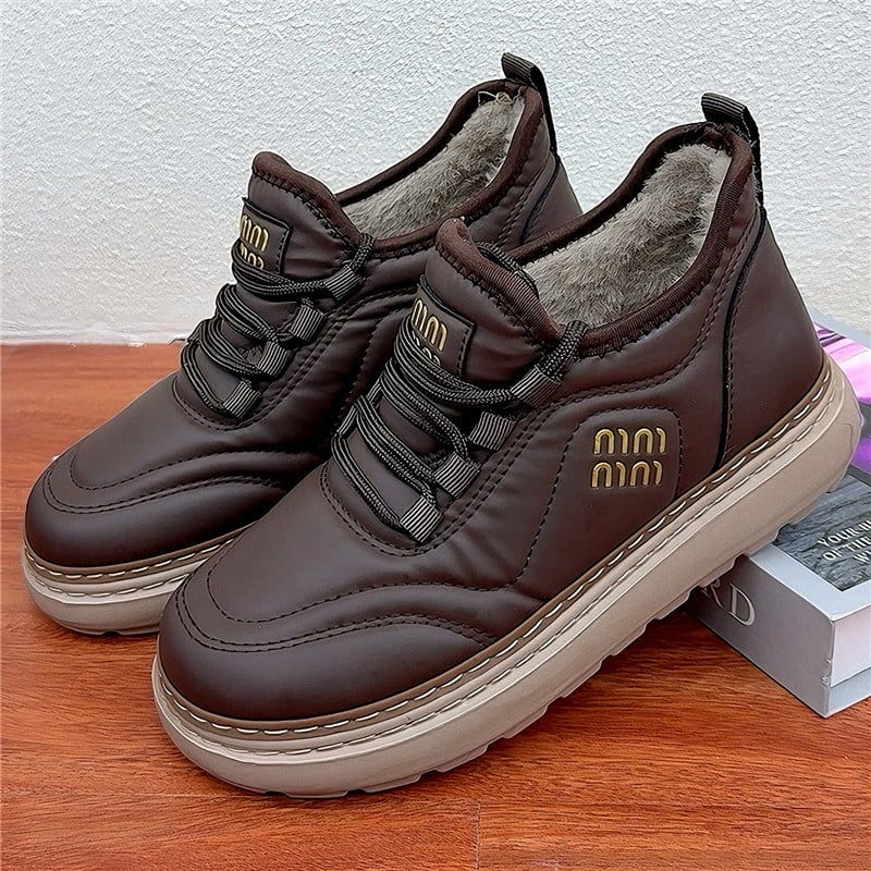 Pantofi de damă din bumbac, căptușiți cu fleece, ușori și comozi, casual, cu talpă joasă