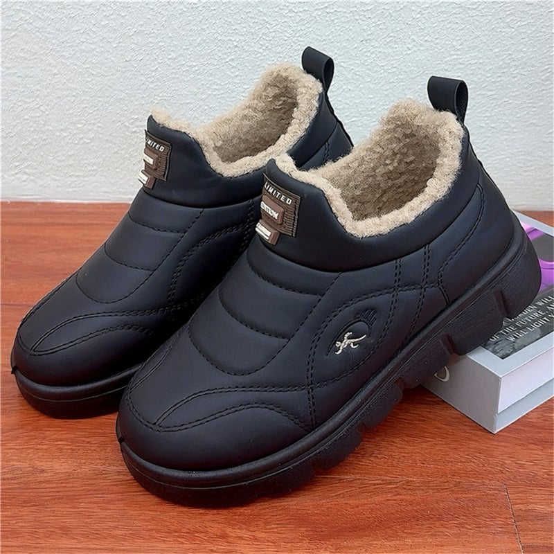 Pantofi de damă din bumbac, căptușiți cu fleece, ușori și comozi, casual, cu talpă joasă