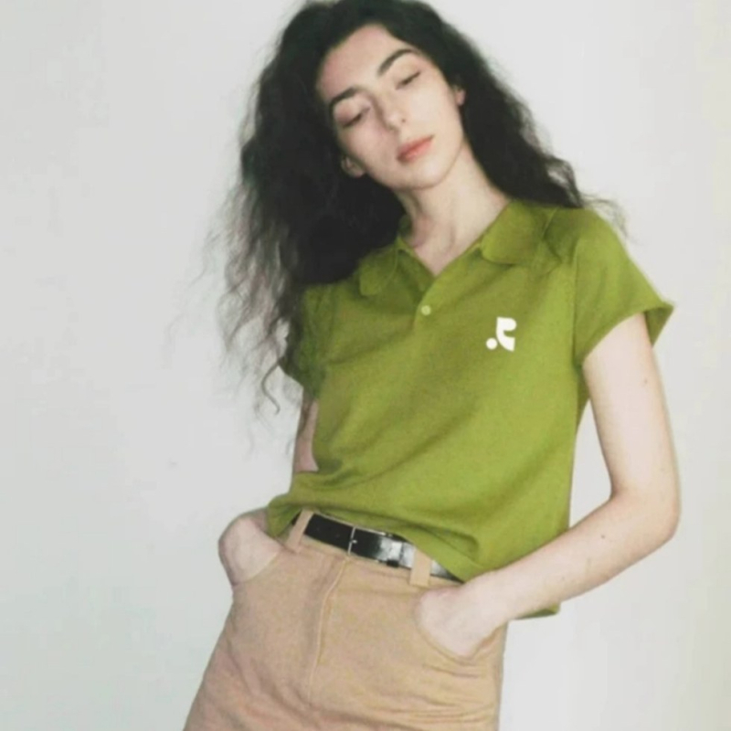 Restandrecreation Ženska polo majica s kratkim rukavima, labav kroj, 95% pamuk, RR