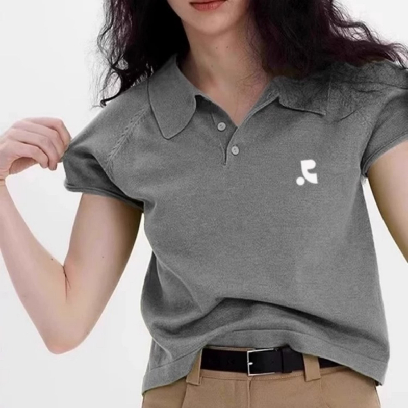Restandrecreation Ženska polo majica s kratkim rukavima, labav kroj, 95% pamuk, RR